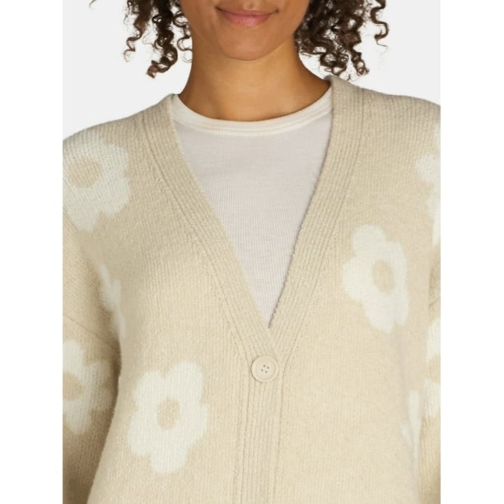 NWOT No Boundaries Conversational Cardigan, Women's Stone Tile XXL - Picture 4 of 5